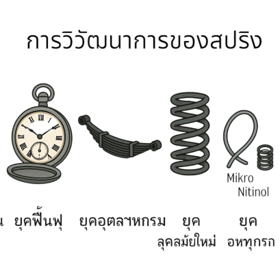 วิวัฒนาการของสปริงในแต่ละยุค