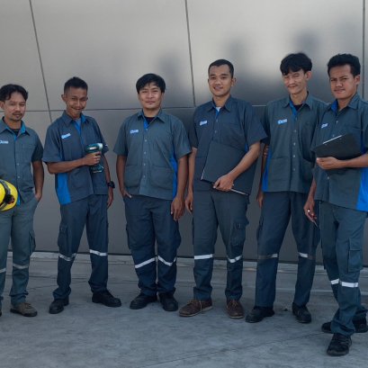 ทีมวิศวกรรมอาคาร และทีมช่างประจำอาคาร ประจำหน่วยงาน ศูนย์การเรียนรู้ กฟผ. 