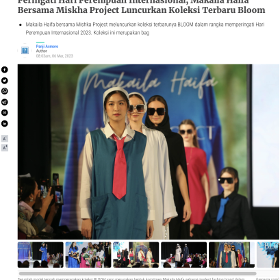 Makaila Haifa and Miskha Project Present a New Bloom Collection in Honor of International Women's Day 2022