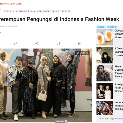 Indonesia Fashion Week 2022: Refugee Women's Stories
