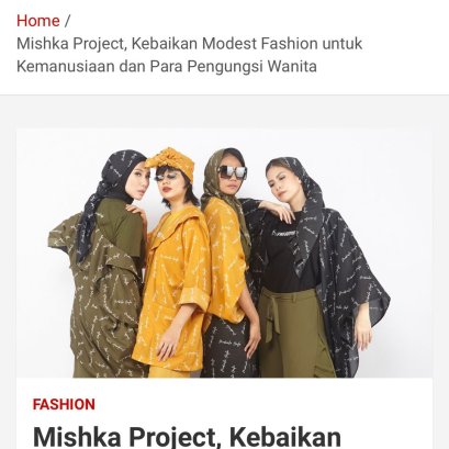 Mishka Project, Which Includes Refugee Women in Modest Fashion for Humanity