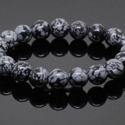Snowflake Obsidian (หินสโนว์เฟล็ก ออบซิเดียน) หินแห่งความสุภาพอ่อนโยน ช่วยลดความก้าวร้าว และช่วยให้คุณเป็นที่รักในสังคม