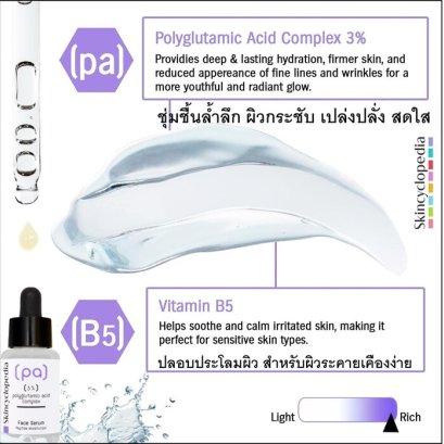 Skincyclopedia Polyglutamic Complex, Anti Aging Peptide Moisturizer, เซรั่มเติมความชุ่มชื้นล้ำลึก