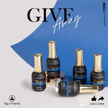 แจกฟรี!! Neo Base Gel เบสเจลใหม่ล่าสุด 3 รางวัล จาก IZEMI 