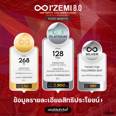 ราคาบัตรและสิทธิพิเศษที่จะได้รับ