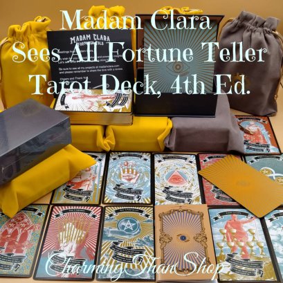 MADAM CLARA SEES ALL FORTUNE TELLER TAROT (Ed.4) with yellow pouch