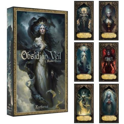 Obsidian Veil Shadow Oracle Deck