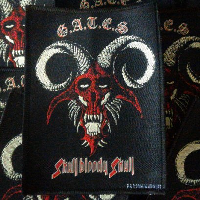 G.A.T.E.S'Skull Bloody Skull' Woven Patch.