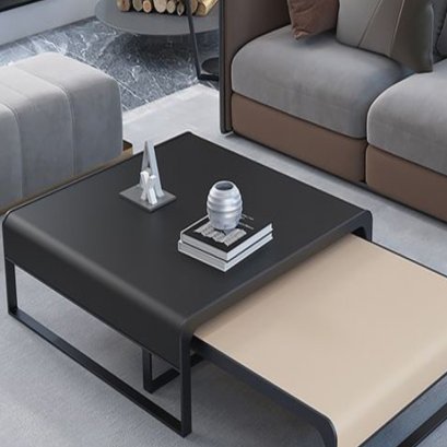 Black&amp;Khaki Square Coffee Table