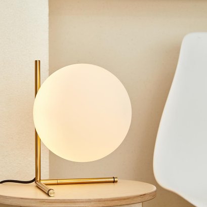 Modern Brass Ball Table Lamp