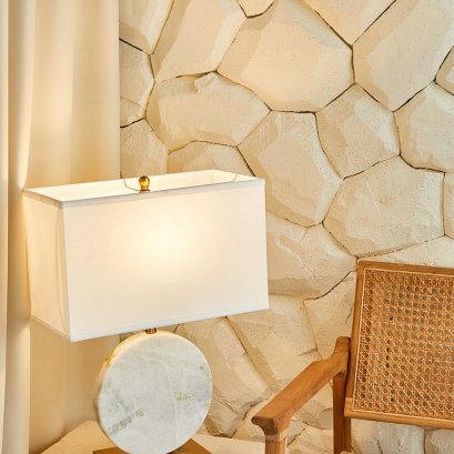 Rectangular Linen Lamp