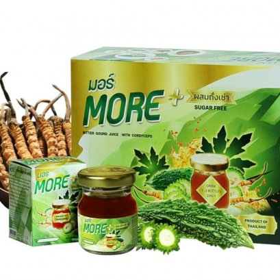 MORE+ Bitter gourd juice with cordyceps (1 Pack / 12 Bottles)