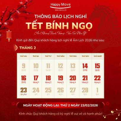 BINGO VINA THÔNG BÁO LỊCH NGHỈ TẾT ÂM LỊCH 2026