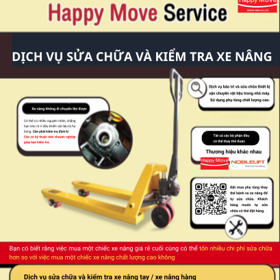 Dịch vụ bảo trì và sửa chữa xe nâng tay - Happy Move