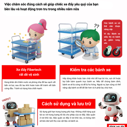 Mẹo từ HappyMove: Chăm sóc đúng cách sẽ giúp chiếc xe đẩy yêu quý của bạn bền lâu và hoạt động trơn tru trong nhiều năm nữa