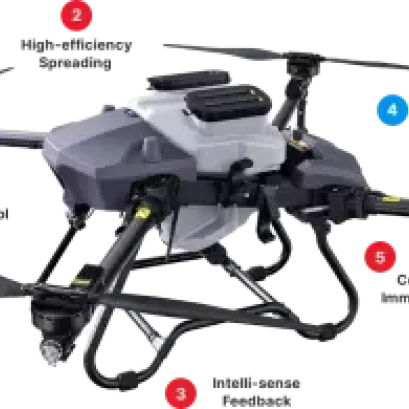 farming drone with various features
