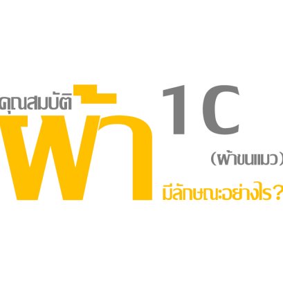 คุณสมบัติผ้า 1C(ผ้าขนแมว) มีลักษณะอย่างไร ?