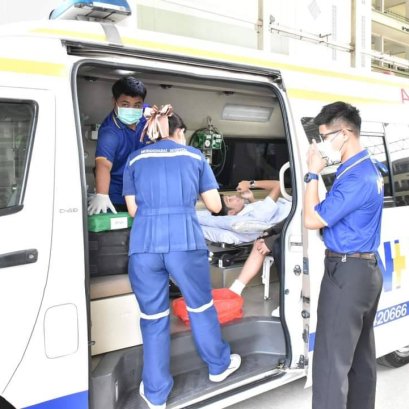 การซ้อมแผน "หนี ซ่อน สู้" ณ โรงเรียนอัสสัมชัญ คอนแวนต์ ลพบุรี 