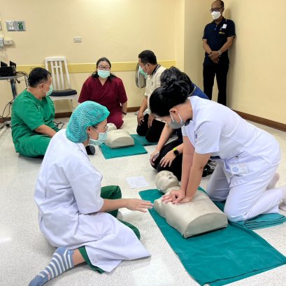อบรมCPR และการเคลื่อนย้ายผู้ป่วย