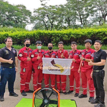 ผลงานการส่งมอบ พัดลมระบายควัน (PPV) นวัตกรรมใหม่ ยี่ห้อ BIG รุ่น HP18 iB+ ชนิดแบตเตอรี่