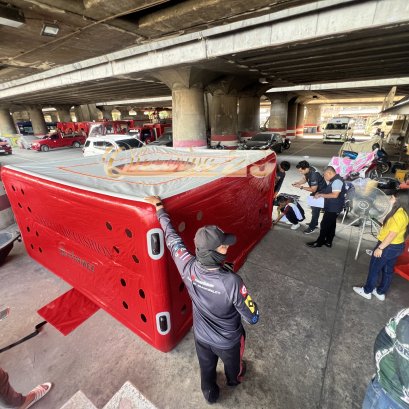 ผลงานการส่งมอบ เบาะโดด หรือเบาะลมนิรภัย 