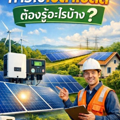 การใช้โซล่าเซลล์ต้องรู้อะไรบ้าง?