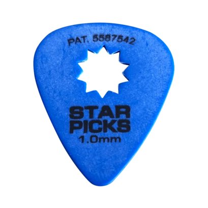 Cleartone Star Picks Blister Packs 1.0MM Blue