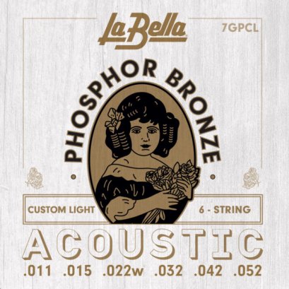 La Bella 7GPCL Phosphor Bronze - Custom Light