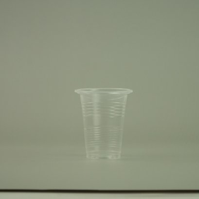แก้วน้ำ 6 ออนซ์ แก้วพลาสติก PP ลอนใส รุ่นประหยัด ขนาด7.5x9x4 cm.