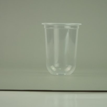 แก้วน้ำ 18 ออนซ์ แก้วพลาสติก PP ทรงแคปซูล ปาก95mm. ขนาด9.5x12.5x5.5 cm.