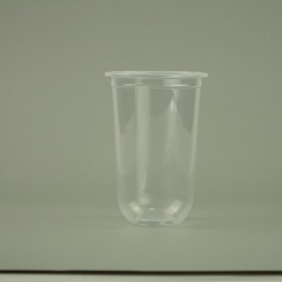 แก้วน้ำ 22 ออนซ์ แก้วพลาสติก PP ทรงแคปซูล  ขนาด 9.5x14 x5.5 cm.