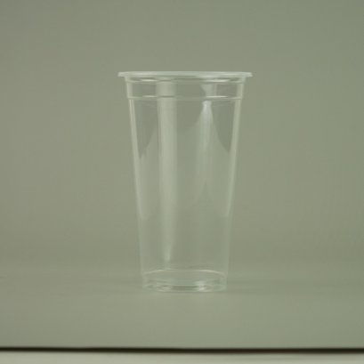 แก้วน้ำ 22 ออนซ์ แก้วพลาสติก PP เรียบใส รุ่นพิเศษ ปาก95mm. ขนาด 9 x15.5x6cm.