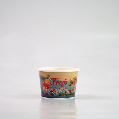 ถ้วยกระดาษ ถ้วยไอติม ชามกระดาษ 260 cc.  ขนาด  9x6.3 cm.