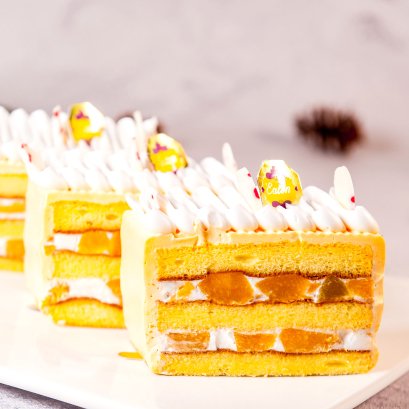 Peach Cake - Slice Cake