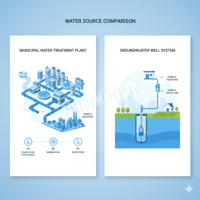 Municipal vs. Groundwater: Key Differences Every Business Should Know - Source Water Characteristics
