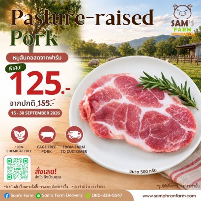 สินค้าโปรโมชั่น เนื้อหมูสันคอ 500 กรัม