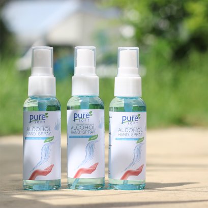 ขวดสเปรย์ แอลกอฮอล์ Pure Soft (50ml)
