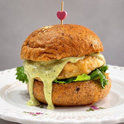 Lemon Dill Fish Burger