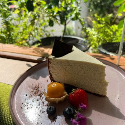 Salted Caramel Collagen Cheesecake