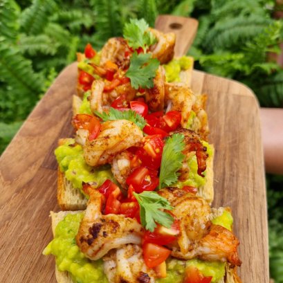 Grilled Shrimp Tapas with Avocado Salsa