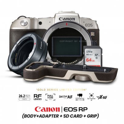 Canon EOS RP GOLD (Adapter+Grip+Mem)