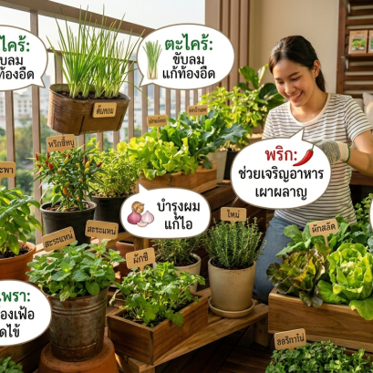 สรรพคุณผักสวนครัว