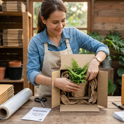 วิธีแพคต้นไม้