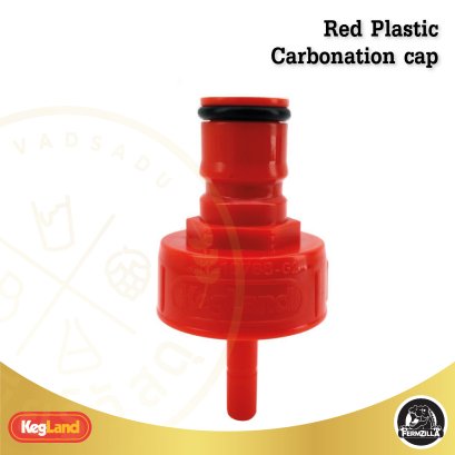 Plastic Carbonation cap คาร์โบเนชั่นแคปพลาสติกสีแดง