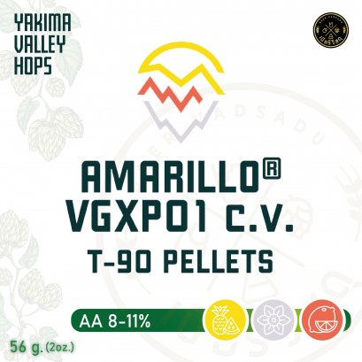 ฮอปทำเบียร์ Amarillo Hops (56g)