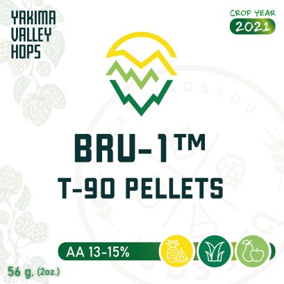 ฮอปทำเบียร์ BRU-1 (2oz)