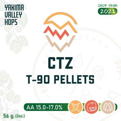 ฮอปทำเบียร์ CTZ Hops (56g)