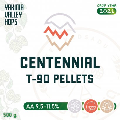 ฮอปทำเบียร์ Centennial 500g. (2021)