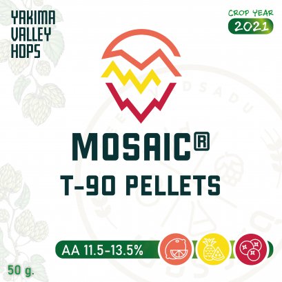 ฮอปทำเบียร์ Mosaic 50 กรัม
