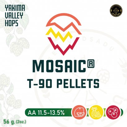 ฮอปทำเบียร์ Mosaic Hops  - Add Berry Flavor to Your Beer 56g